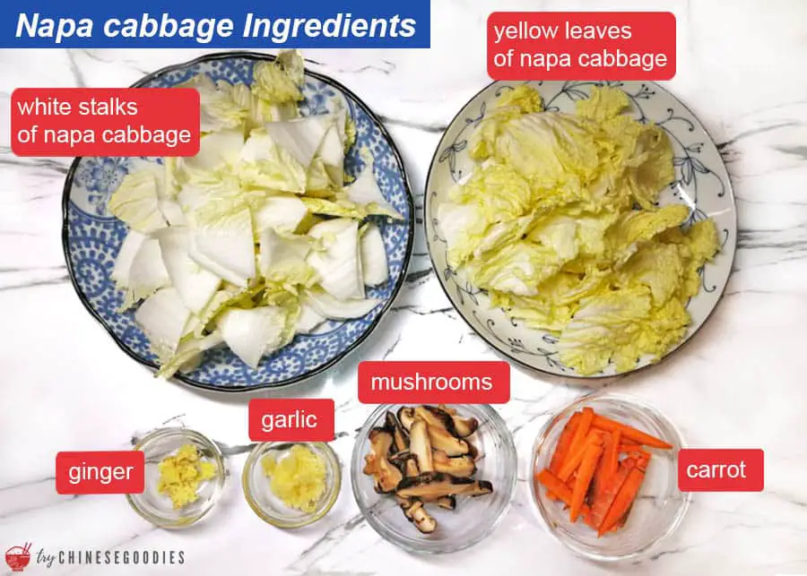 what is Chinese cabbage stir fry Ingredients