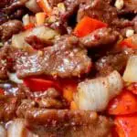 Beijing beef is actually an American-style Chinese dish. It tastes salty and slightly sweet and sour, which makes you want to eat another bowl of rice.