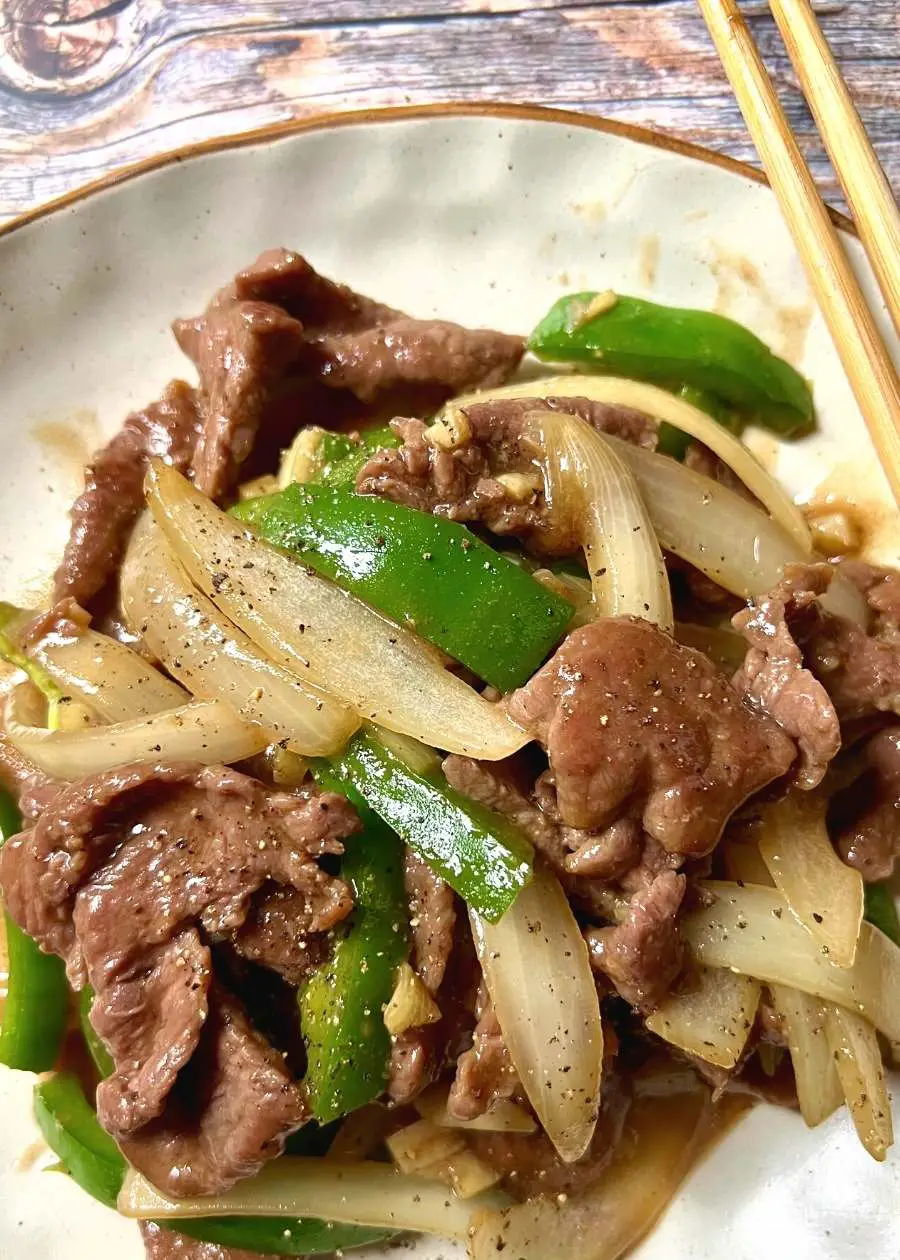 Chinese Pepper Steak With Onion - trychinesegoodies.com