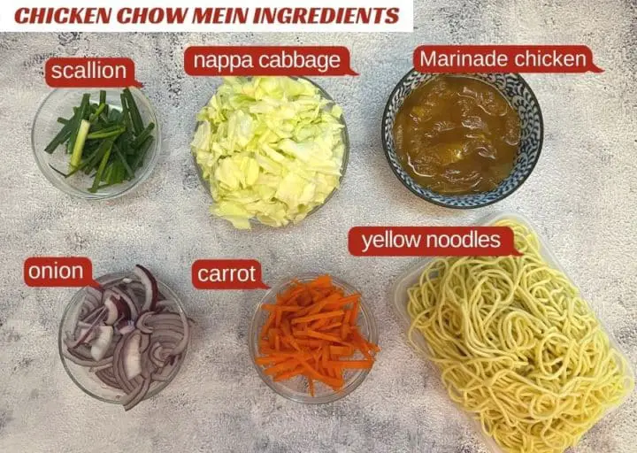 chinese chicken chow mein ingredients