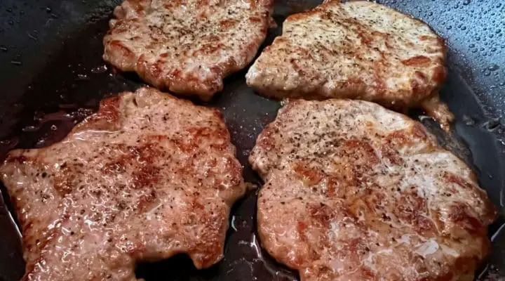 pan fried boneless pork chop