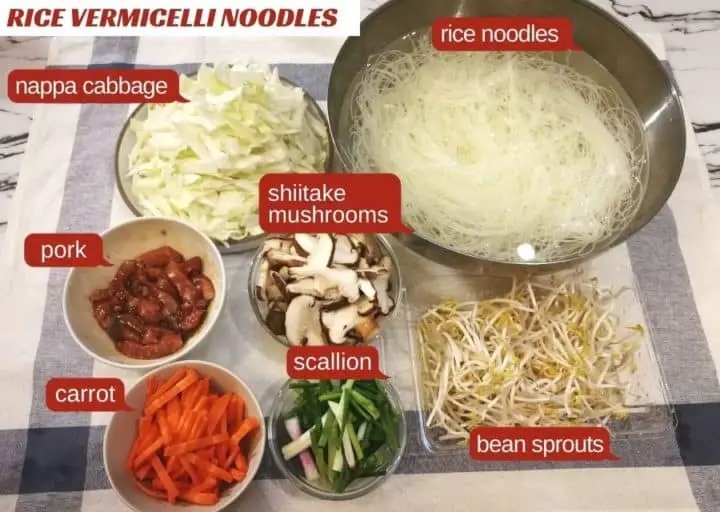 rice vermicelli noodles ingredients