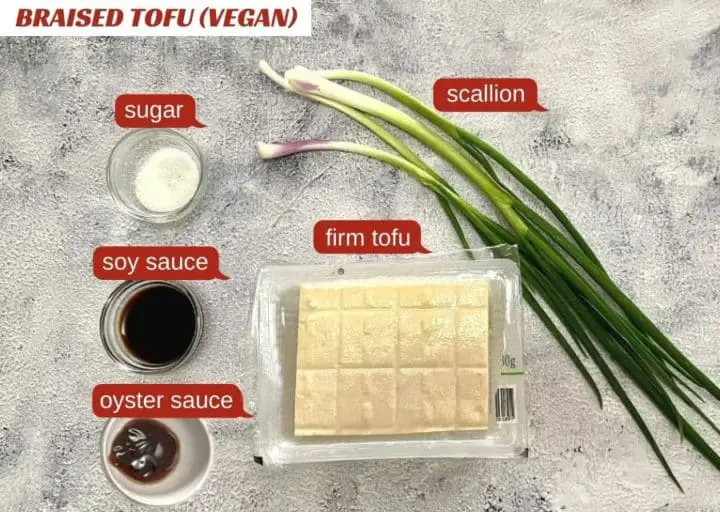 braised tofu ingredients