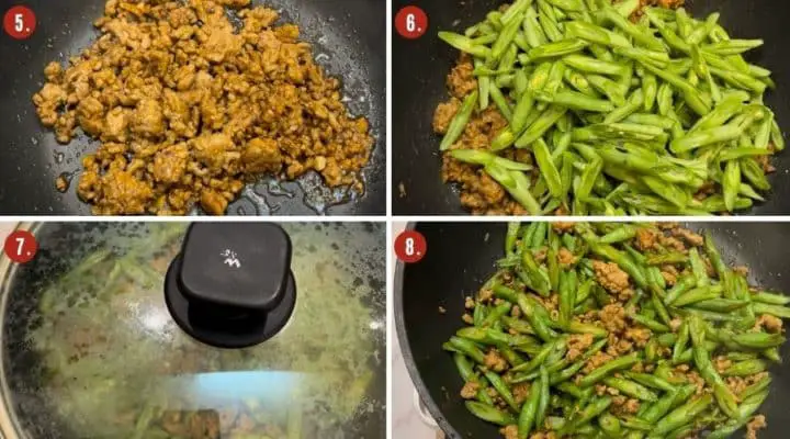 how to make ground pork stir fry with beans