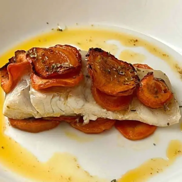 Whitefish With Carrot confit And White Wine