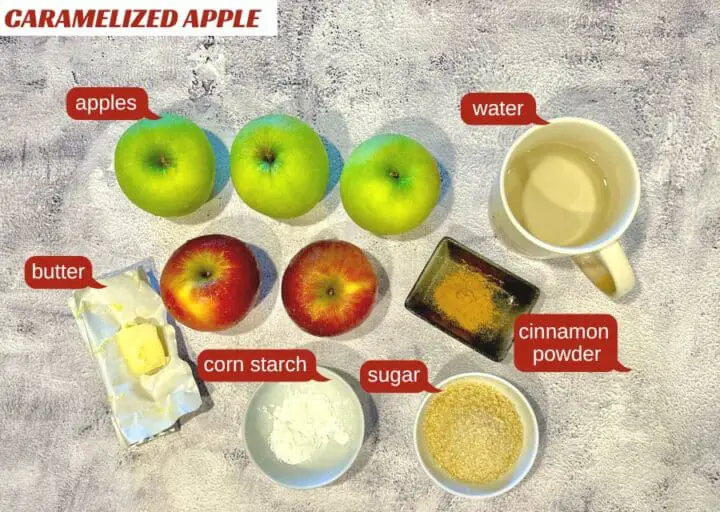 caramelized apple ingredients