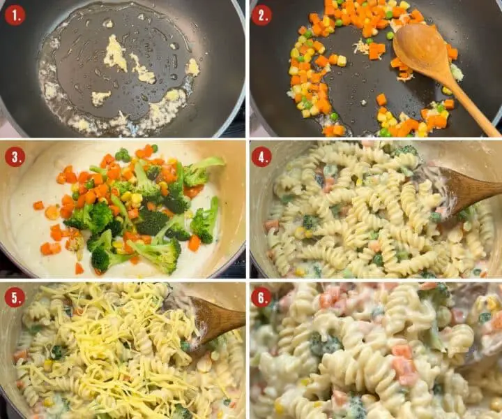 how to make white sauce pasta