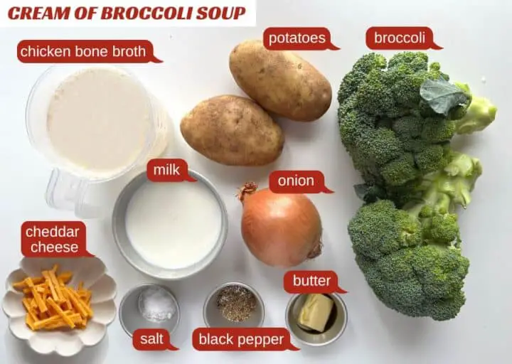 cream of broccoli soup -Ingredients