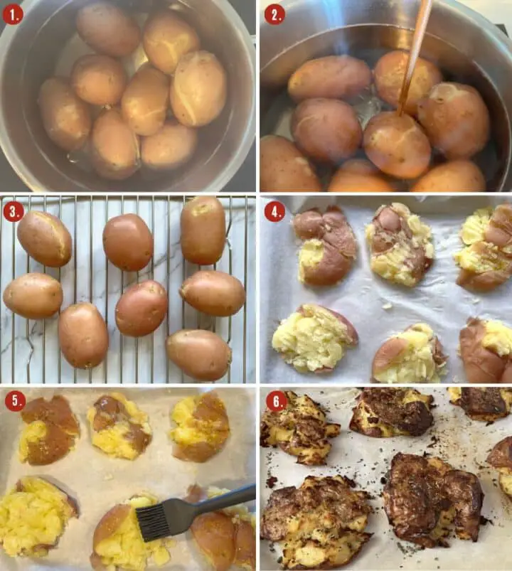how to make smashed fingerling potatoes