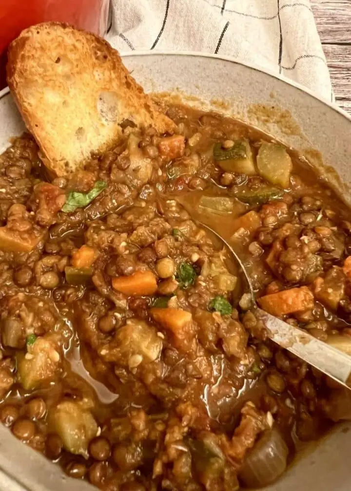 vegan lentil soup-1