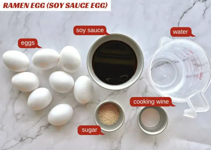 Ramen egg ingredients