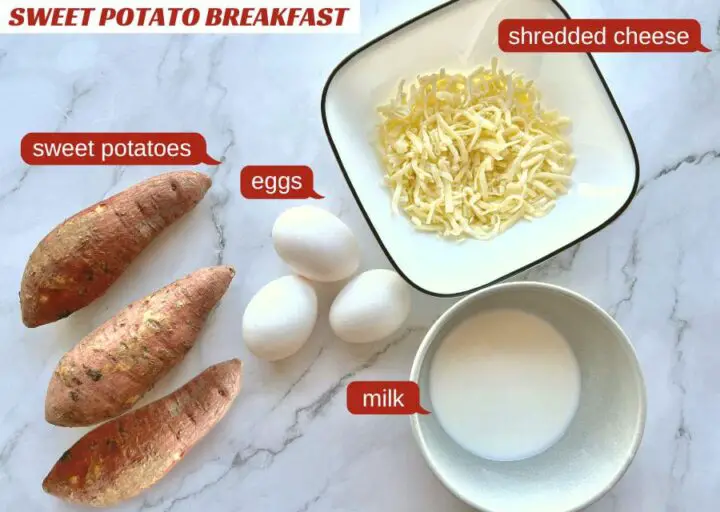 Sweet Potato Breakfast Casserole - ingredients