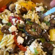 summer vegetarian pasta salad