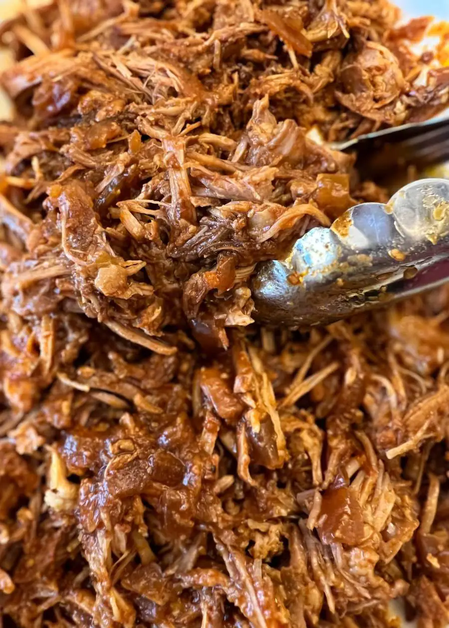 oven Spicy pulled pork