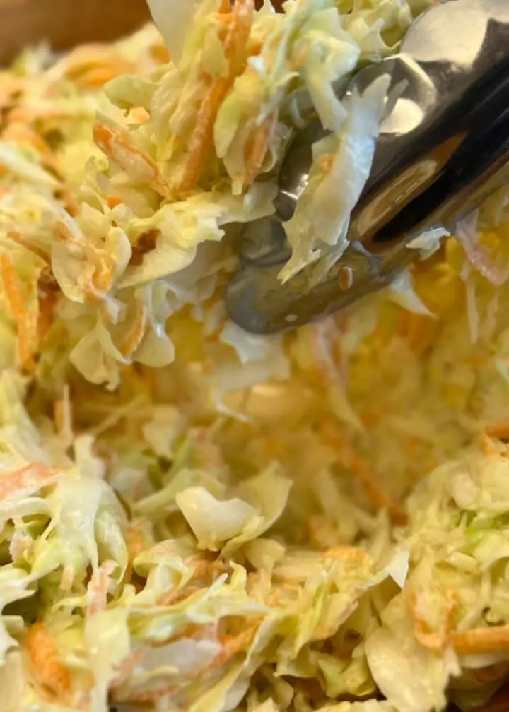 coleslaw with dressing