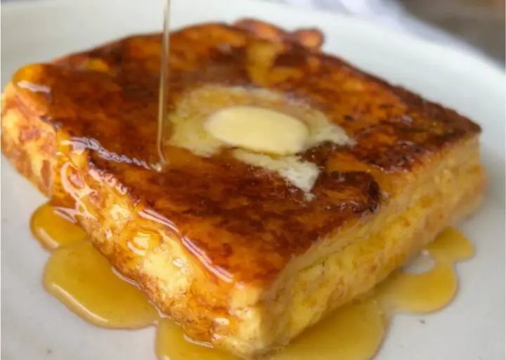 french toast with honey