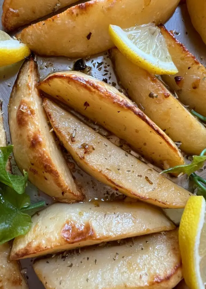 greek lemon garlic potatoes