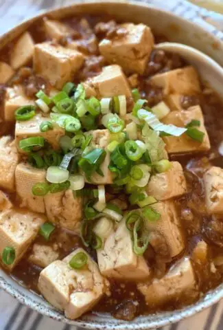 Mapo tofu with rice