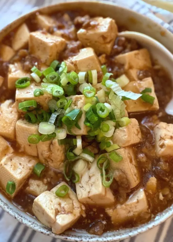 Mapo tofu with rice