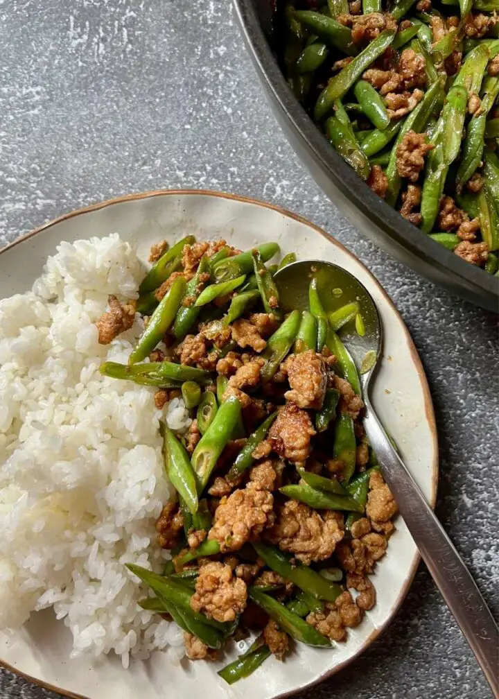 ground pork stir fry