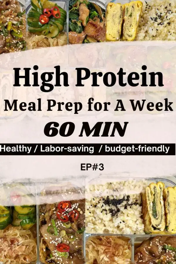 High protein meal prep